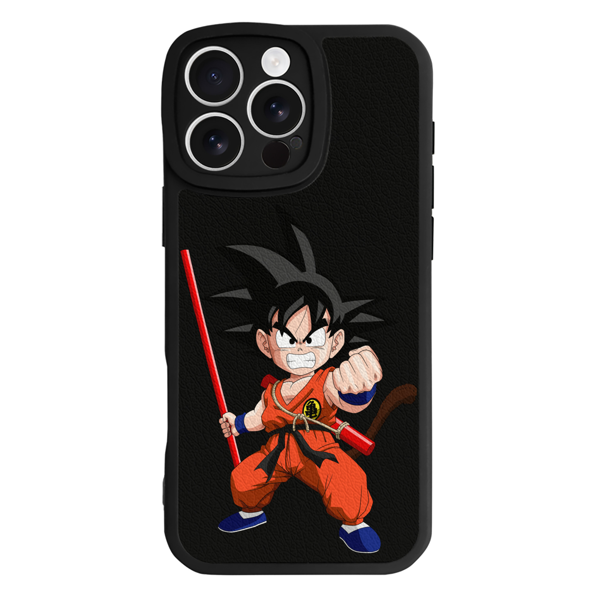 （画像用） ドラゴンボール 孫悟空（そん ごくう）Son Goku カカロット DRAGON BALL Kakarotto 【iPhone 16シリーズ対応】シリコンスマホケース（レザー調） 材質：シリコン